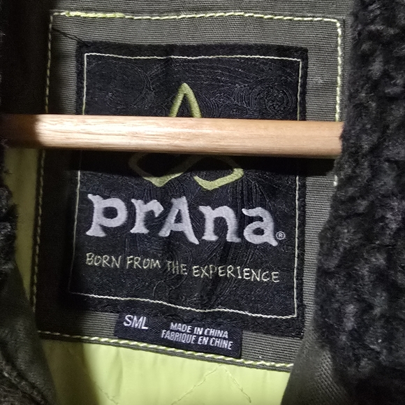 Prana Coat Mens Olive Green Carter Field Jacket Insulated Outdoor - Picture 5 of 7